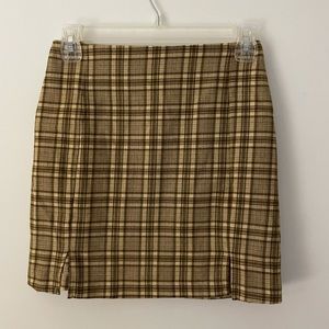 TJMAXX plaid mini skirt